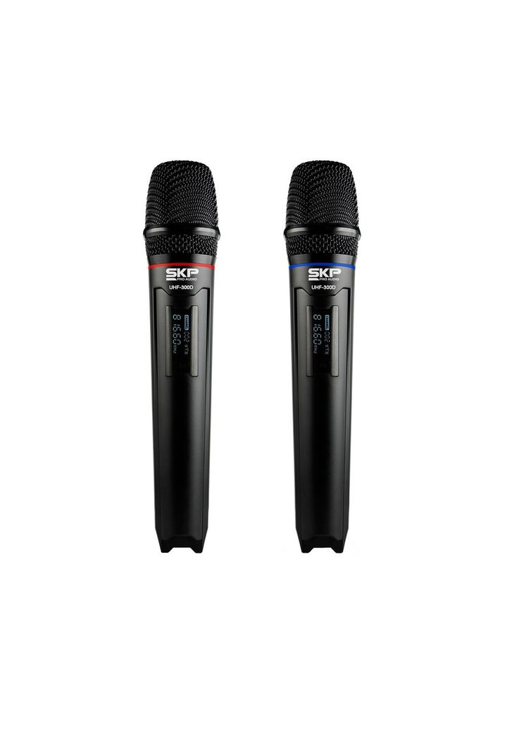 Sistema doble inalambrico de mano SKP UHF-300D-1