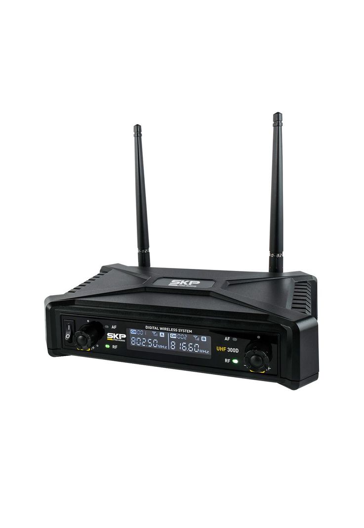 Sistema doble inalambrico de mano SKP UHF-300D-2