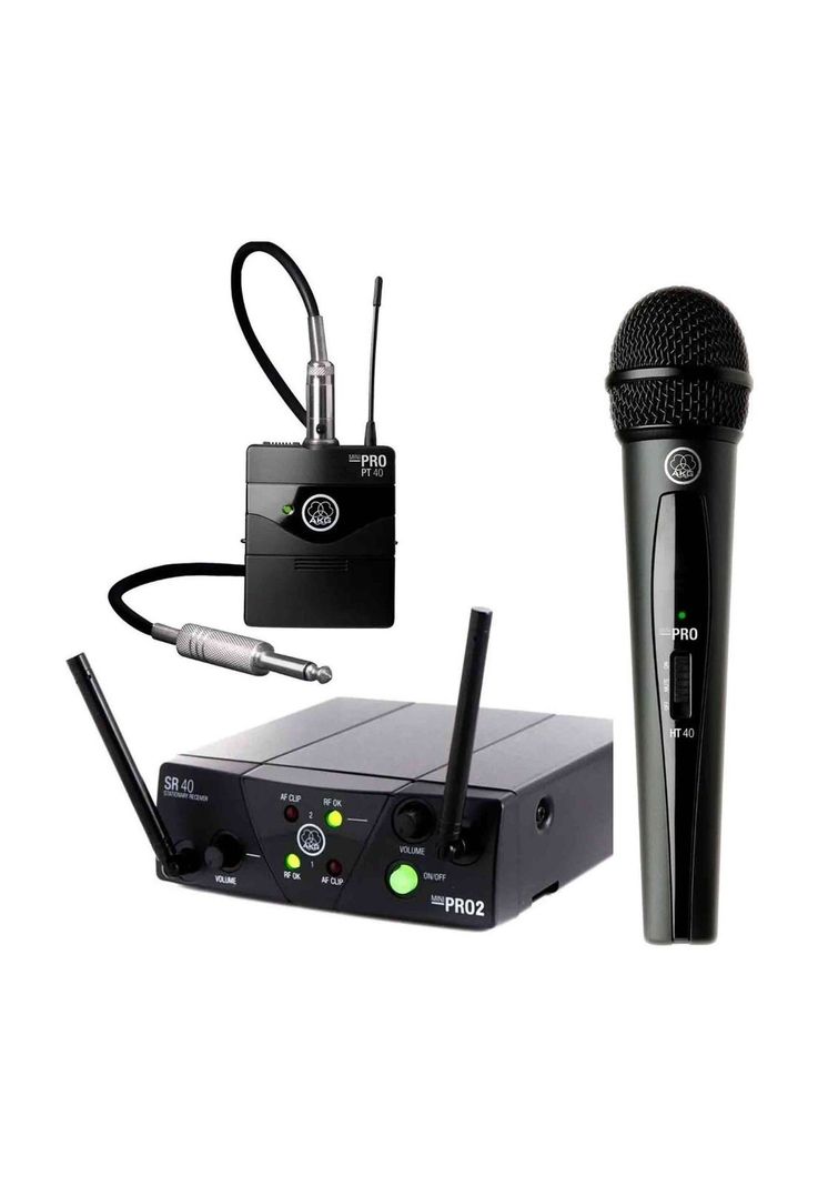 Set Inalambrico Dual Vocal/Instrumento AKG WMS40MINI2-0