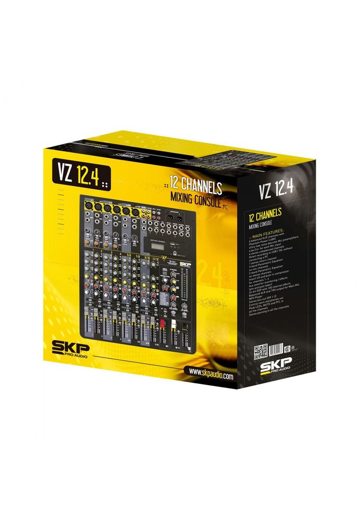 Mixer Analogo de 12 canales SKP VZ-12.4-2