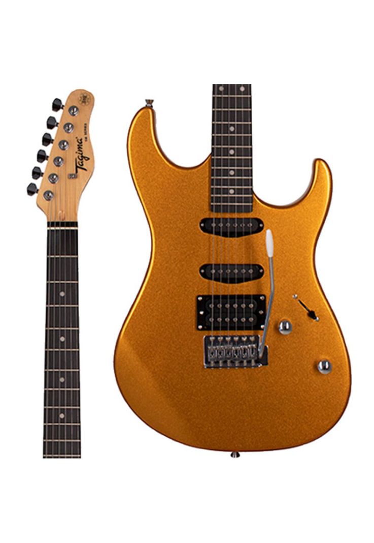 Guitarra Electrica Tagima TG-510 Metallic Gold Yellow-1