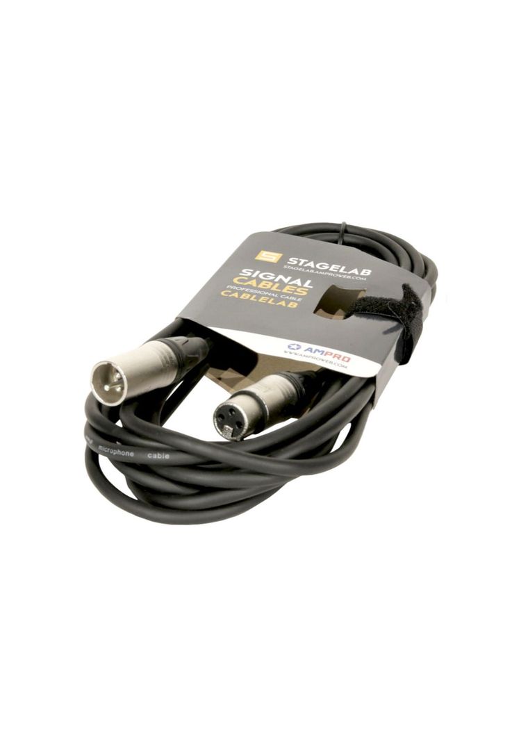 Cable Microfono XLR 3mt Stagelab CLM-XMXF3-0