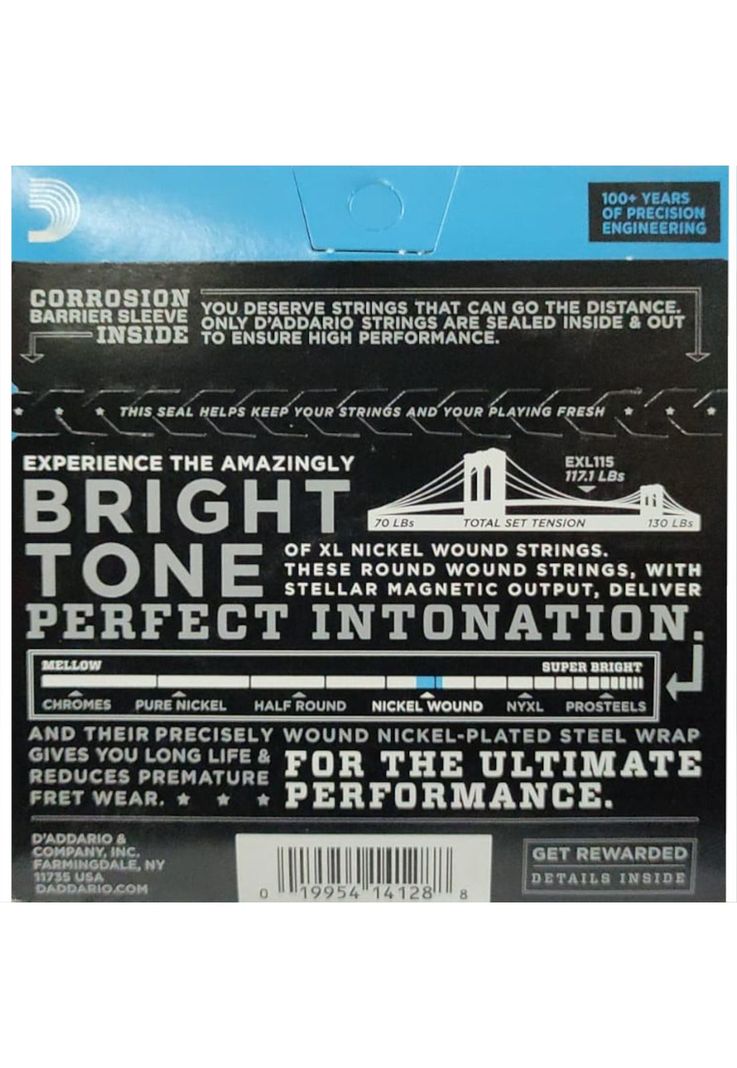 Cuerdas para Guitarra Electrica D'Addario EXL115-1