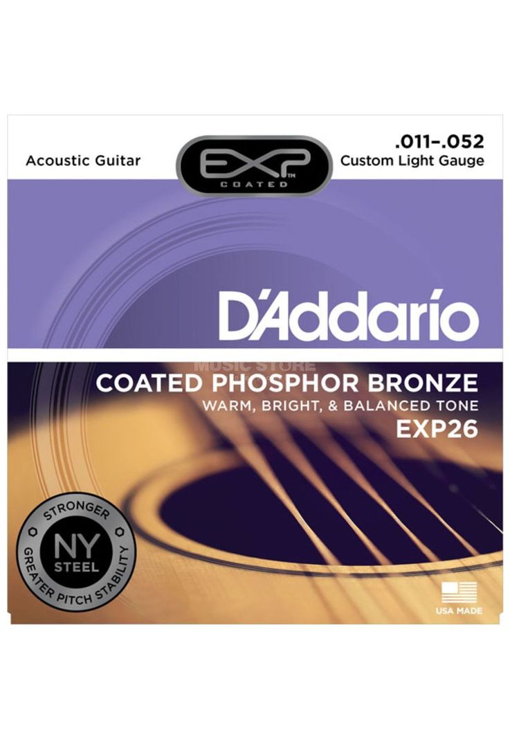 Cuerdas para guitarra acustica D'Addario EXP26-0