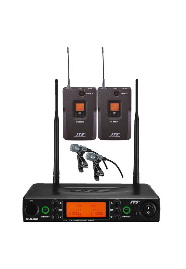 Sistema Dual Solapa JTS RU-8012DB/RU-850LTB+CM501-0