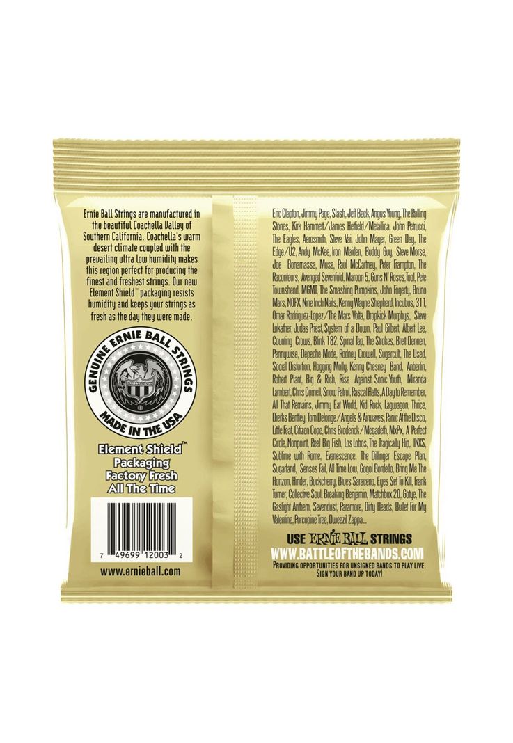 Cuerdas para guitarra acustica Ernie Ball P02003-1