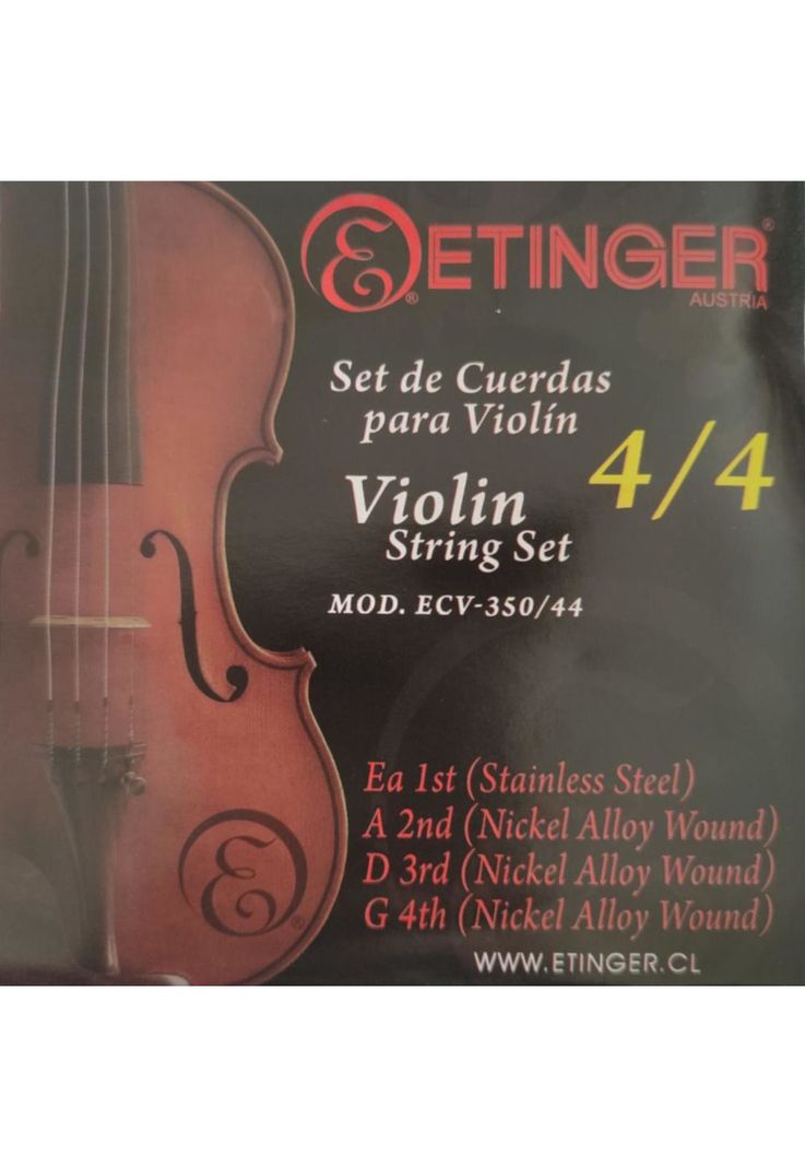 Set de cuerdas para violin 4/4 Etinger ECV-350-0