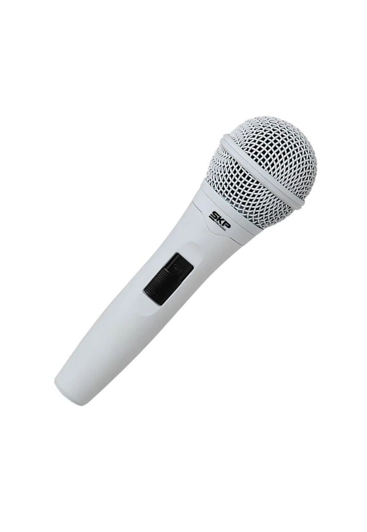 Micrófono Vocal Dinámico SKP PRO-92 XLR White-0