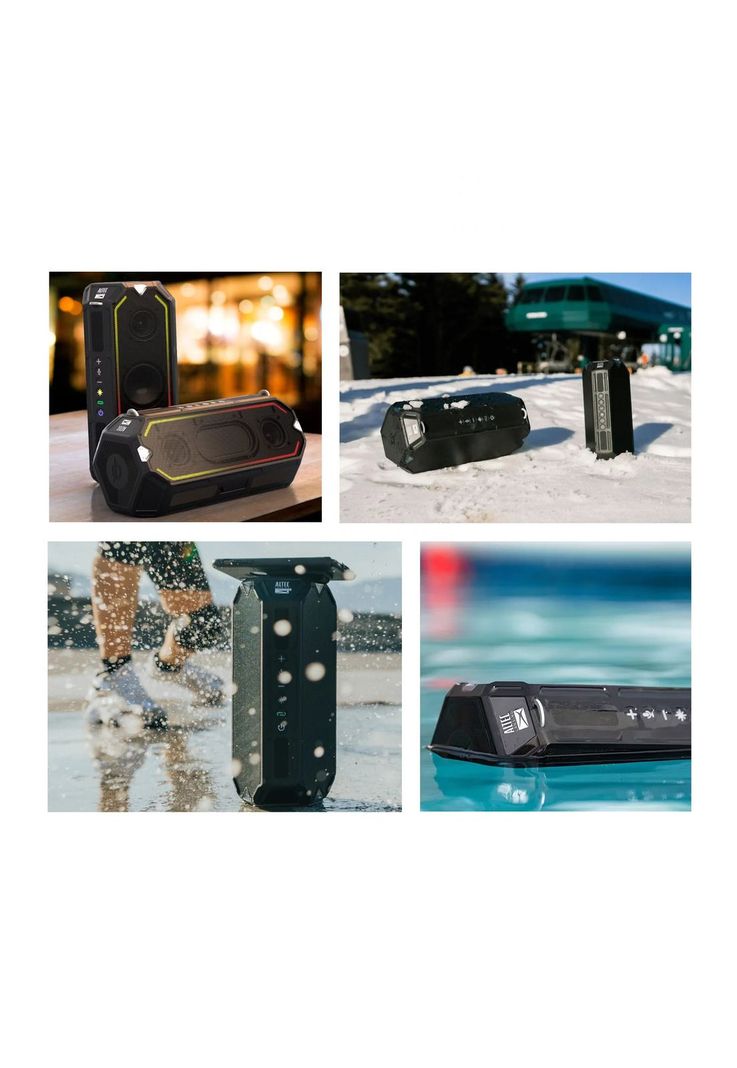 Parlante Portatil Bluetooth Altec Lansing HYDRA-SHOCK BLK-3