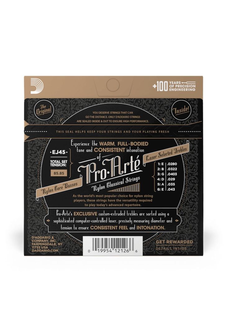 Cuerdas para guitarra clasica D'Addario EJ45-1