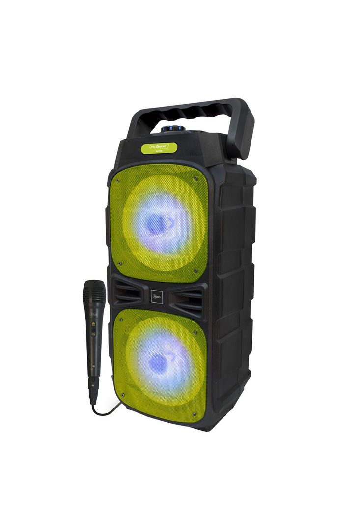 Parlante Portatil Karaoke Mlab Deep Bounce 2 + Mic Green-0