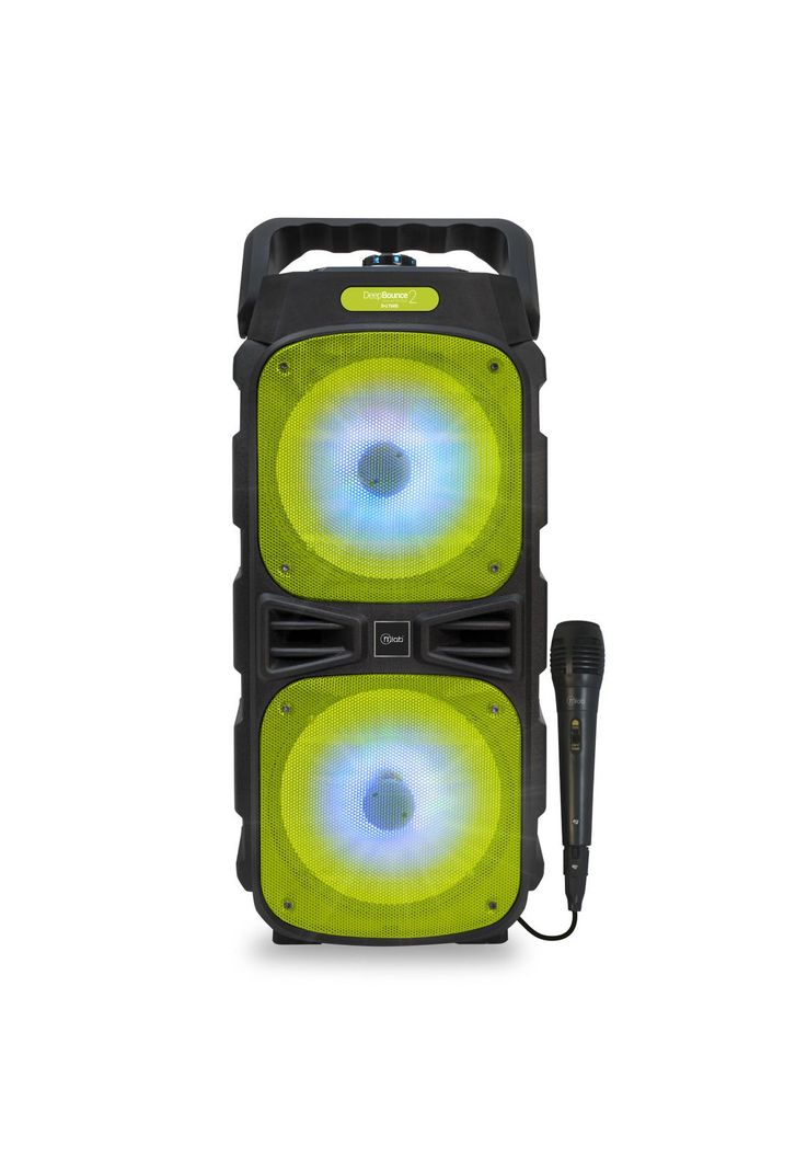 Parlante Portatil Karaoke Mlab Deep Bounce 2 + Mic Green-1