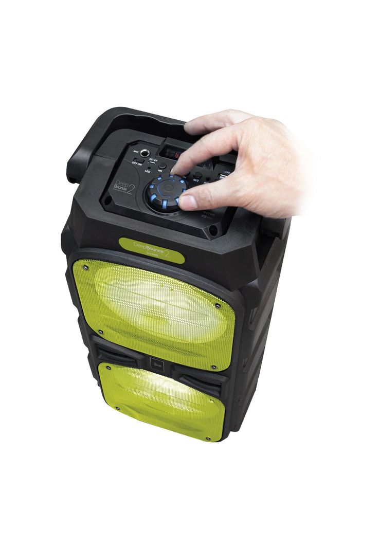 Parlante Portatil Karaoke Mlab Deep Bounce 2 + Mic Green-2