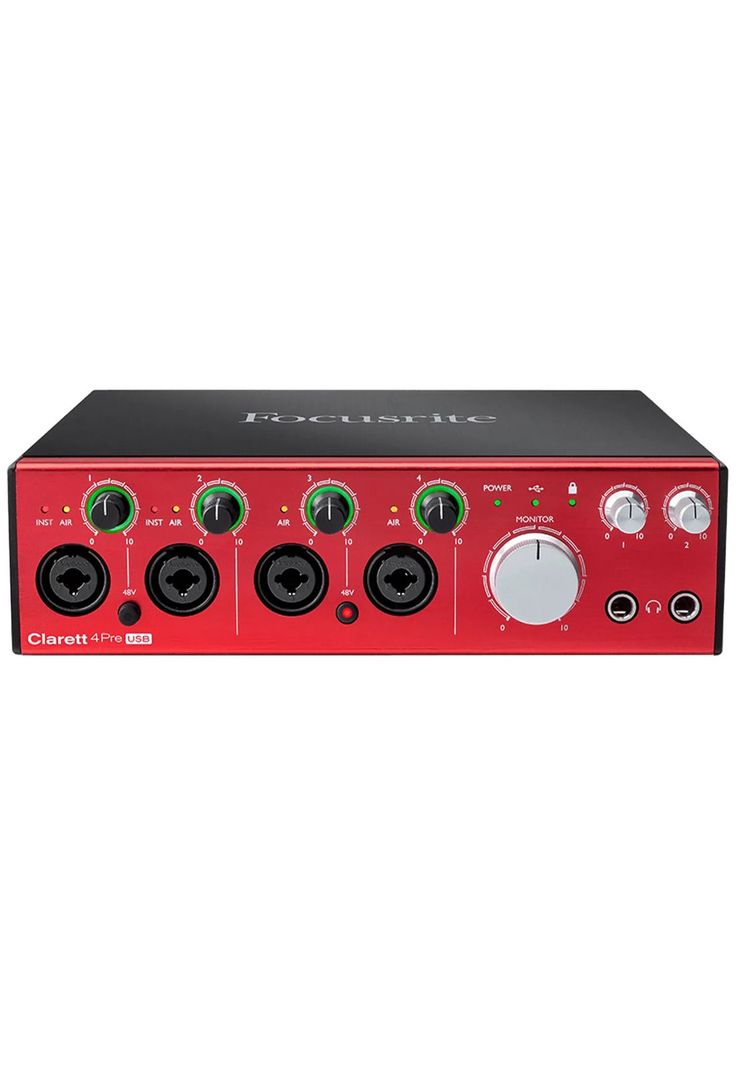 Interfaz de Audio Focusrite Clarett 4Pre USB-0