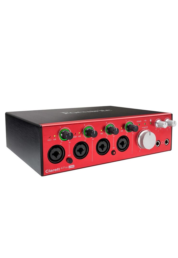 Interfaz de Audio Focusrite Clarett 4Pre USB-1