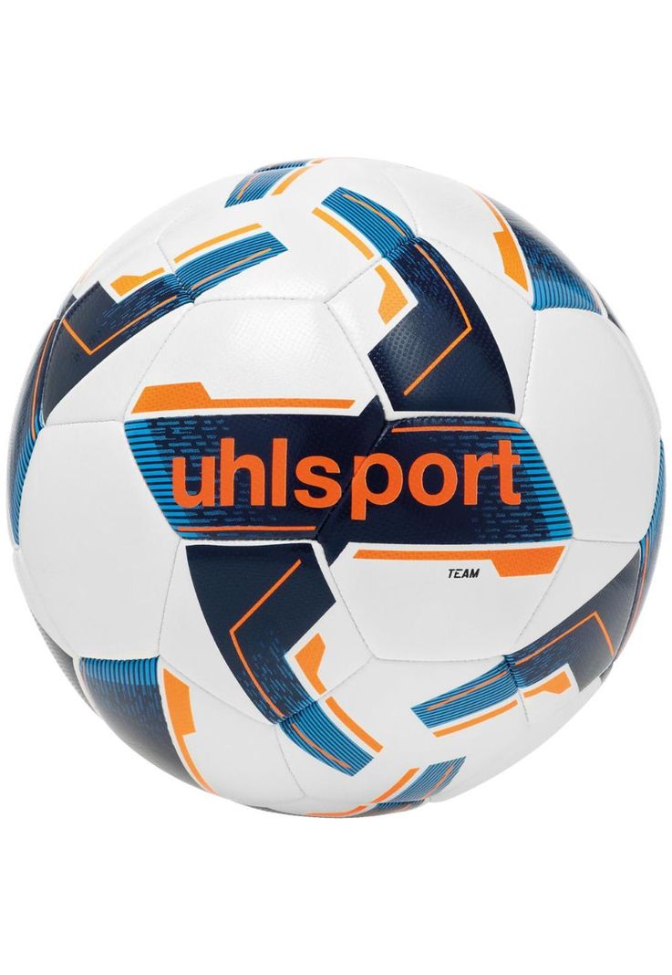 Pelota Team N°5 Blanco/Naranjo/Azul Uhlsport-0