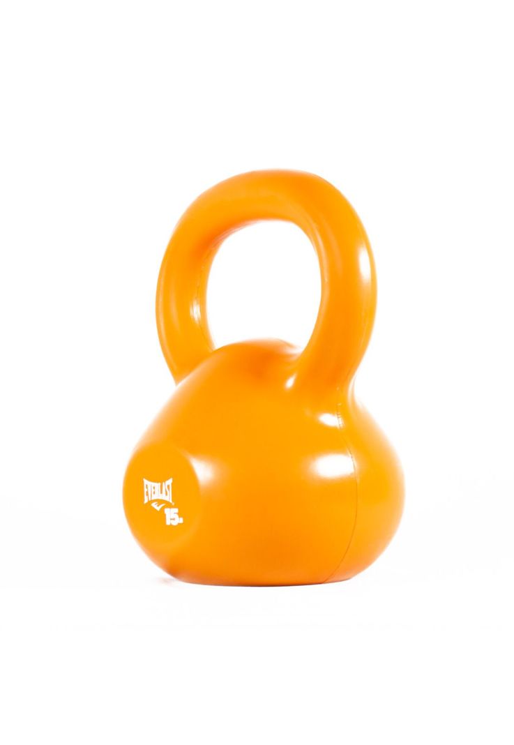 Kettlebell  PVC 15lb Naranjo Everlast-2