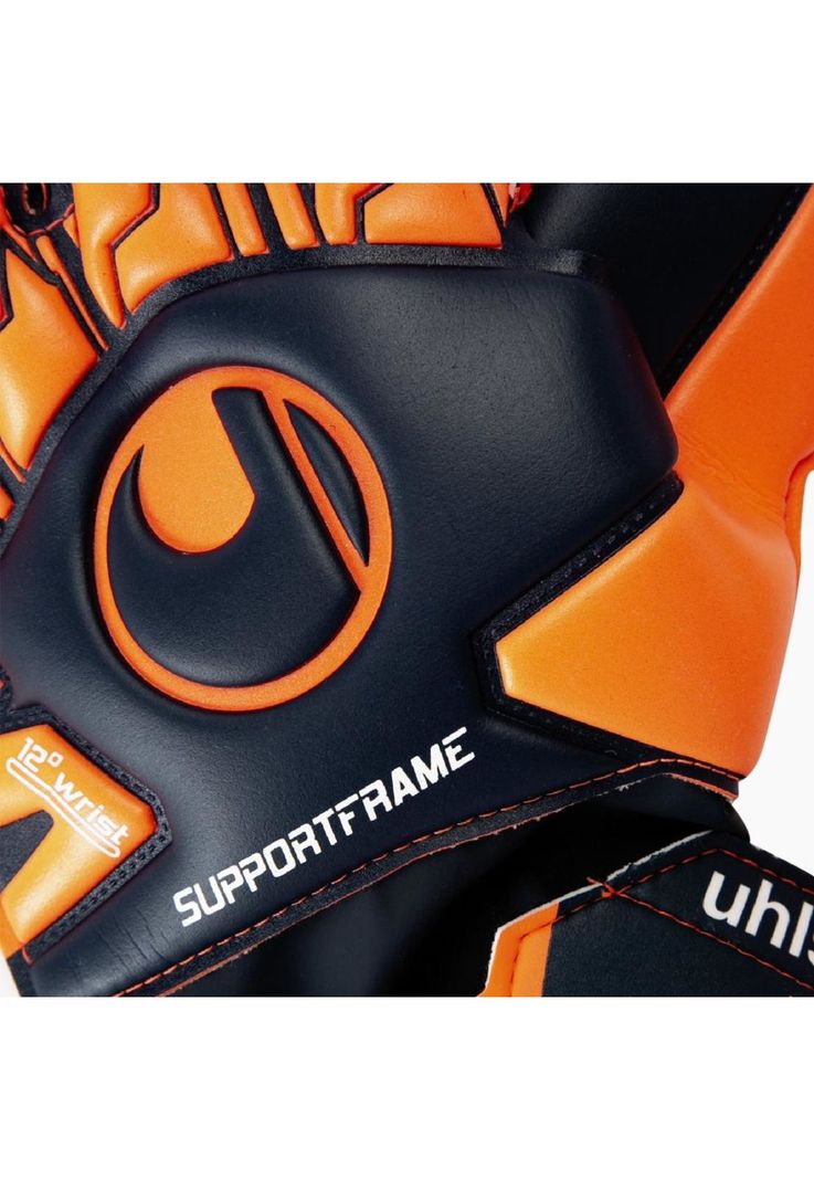 Guantes Arquero Next Level Soft ( férula )Sf Azul/Rojo Fluor Uhlsport-1