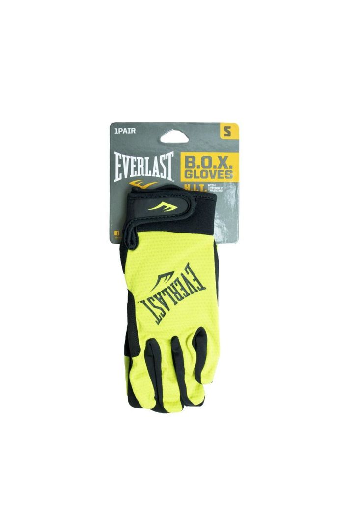 Guantes Crossfit Negro/Amarillo Neón Everlast-1