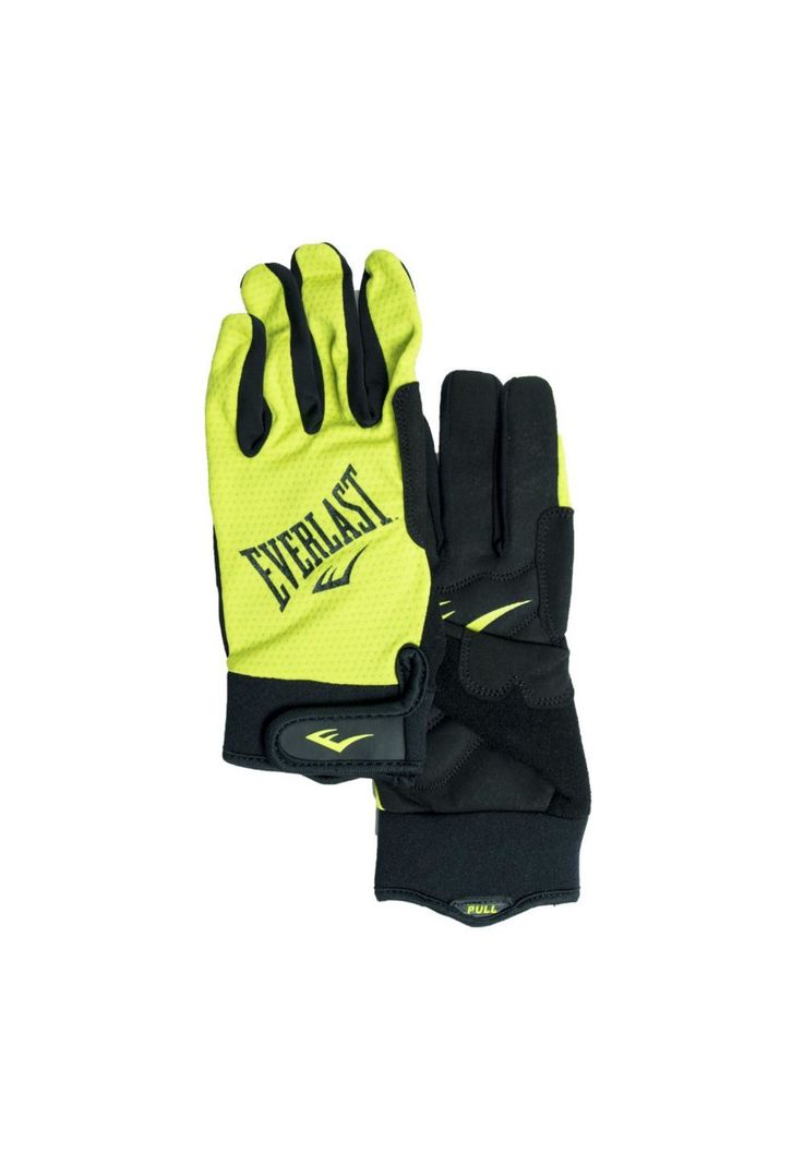 Guantes Crossfit Negro/Amarillo Neón Everlast-2