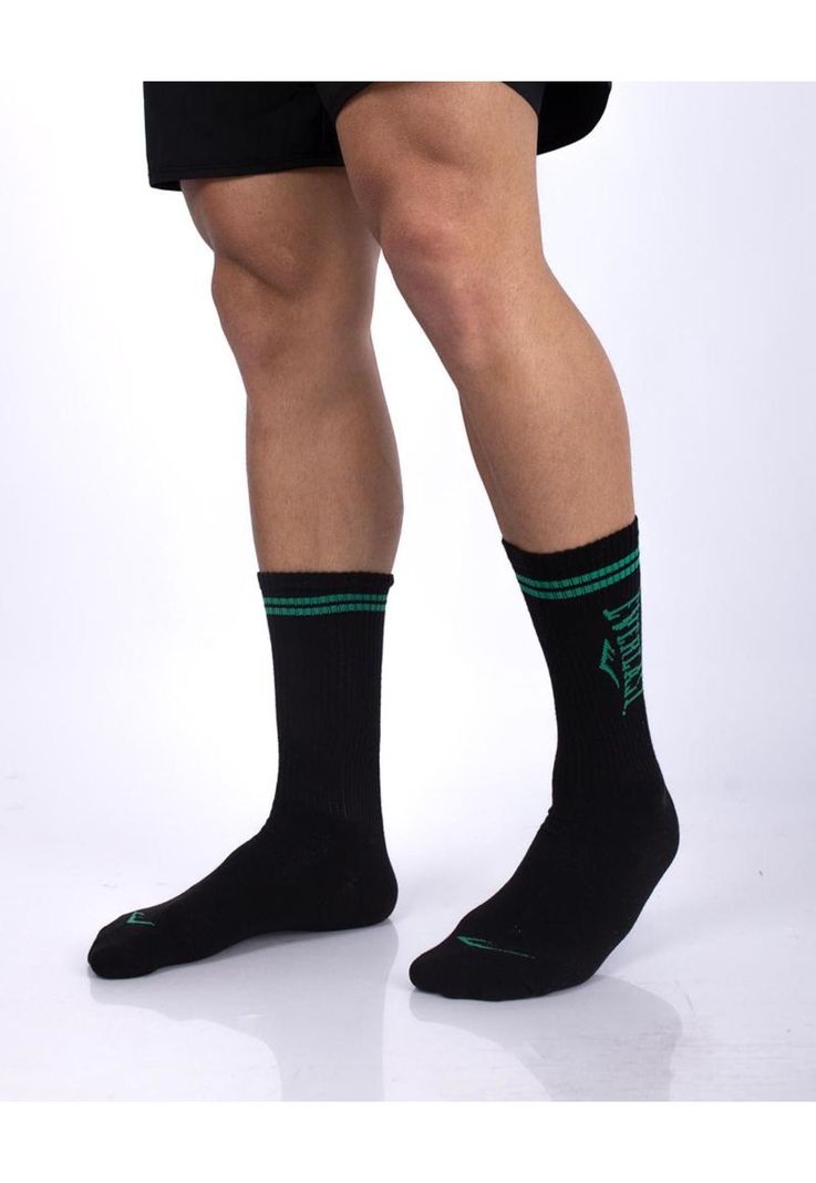 Tripack Calcetines Roma Verde-Negro-Blanco Everlast-3