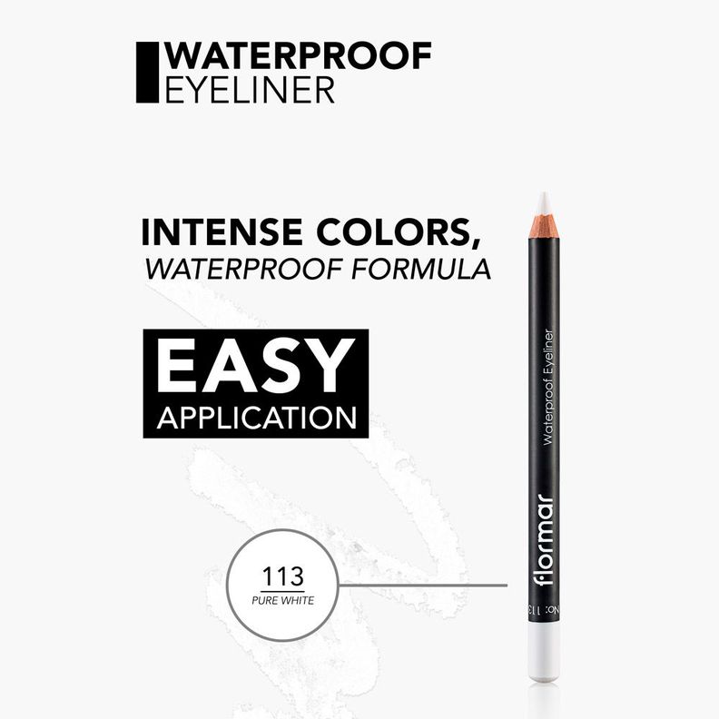 Delineador Waterproof Eyeliner Pure White-3