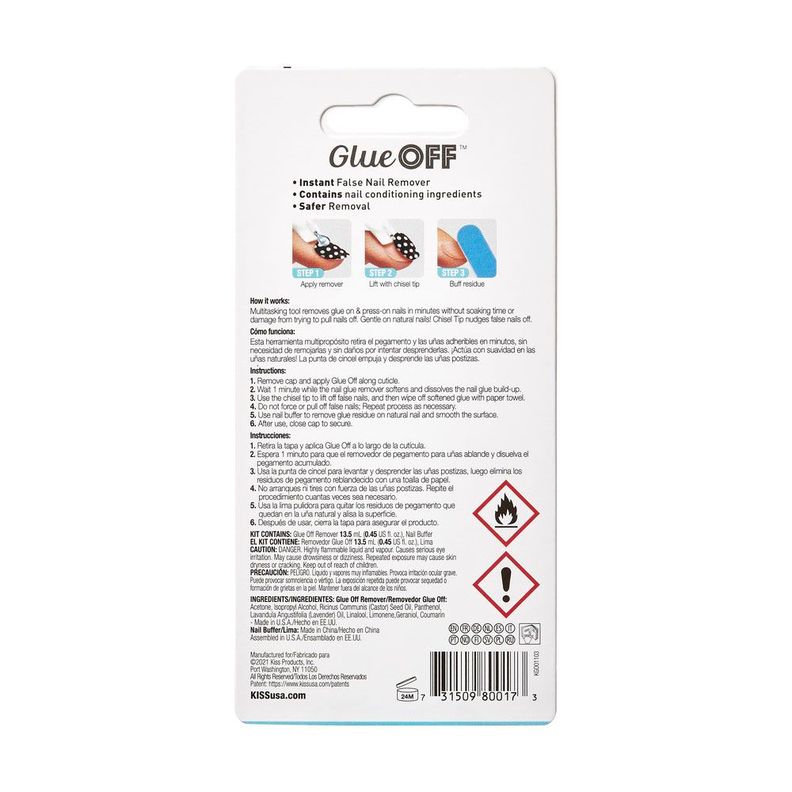 Removerdor Uñas Postizas Glue Off-1