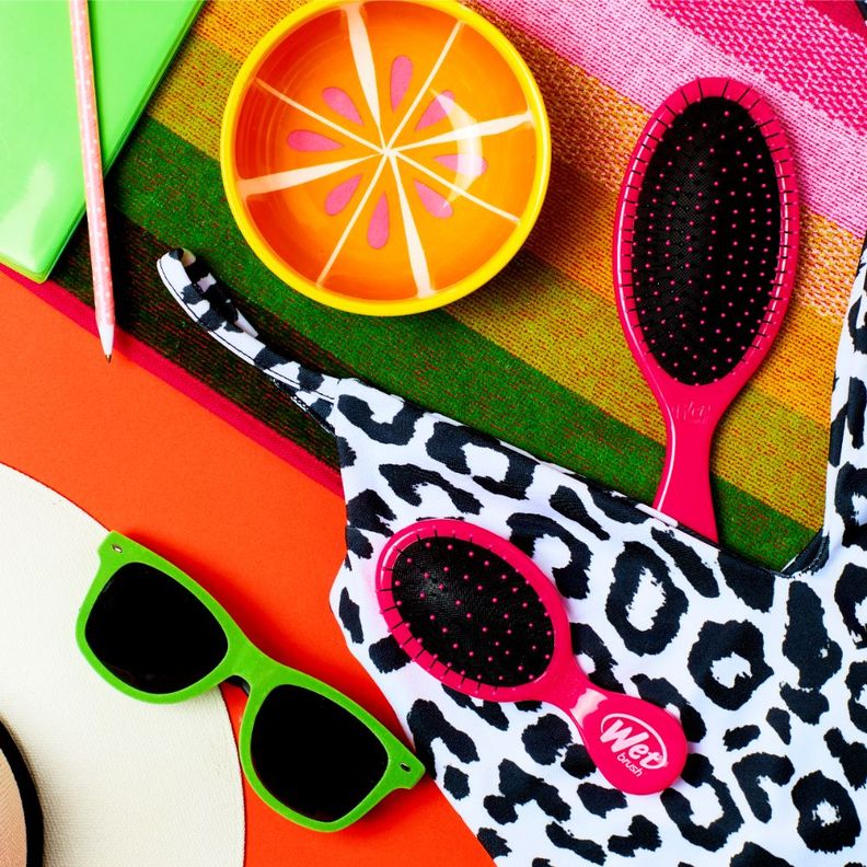 WET BRUSH Cepillo Desenredante Mini Fucsia-2