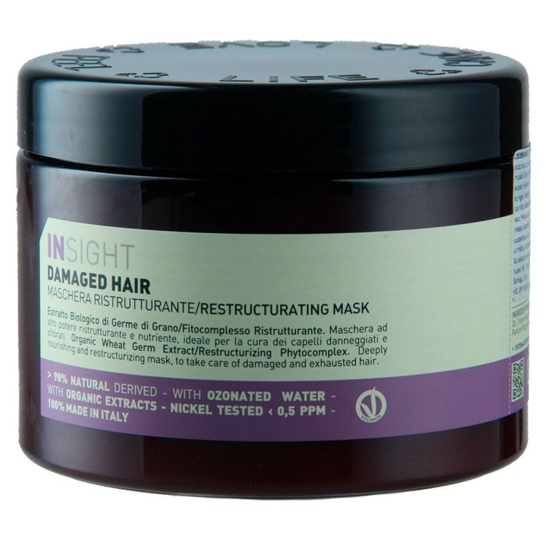 INSIGHT Mascarilla Reestructurante Cabello Dañado 500 ml-1