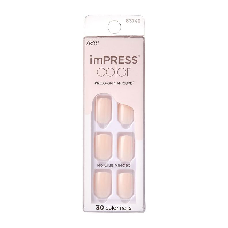 Uñas Impress Color Point Pink-1
