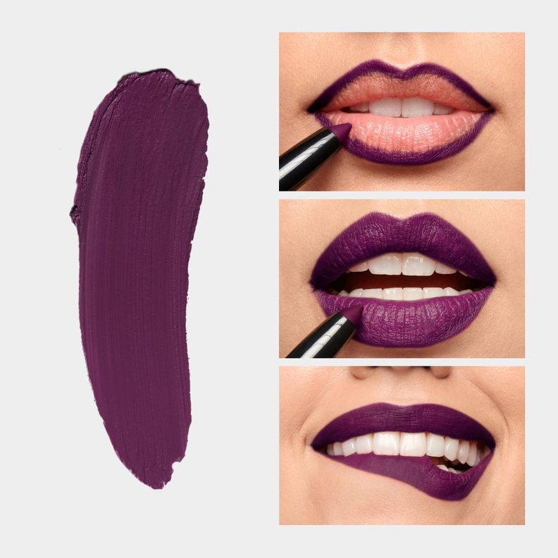 Labial Mate Lite Crayon On Cloud Wine-3