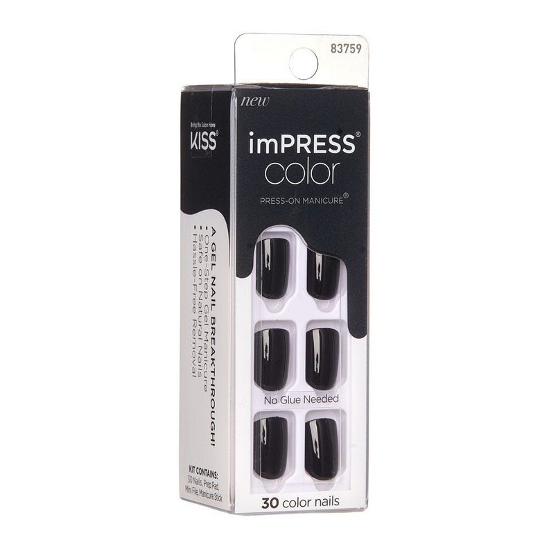 Uñas Impress Color All Black-0