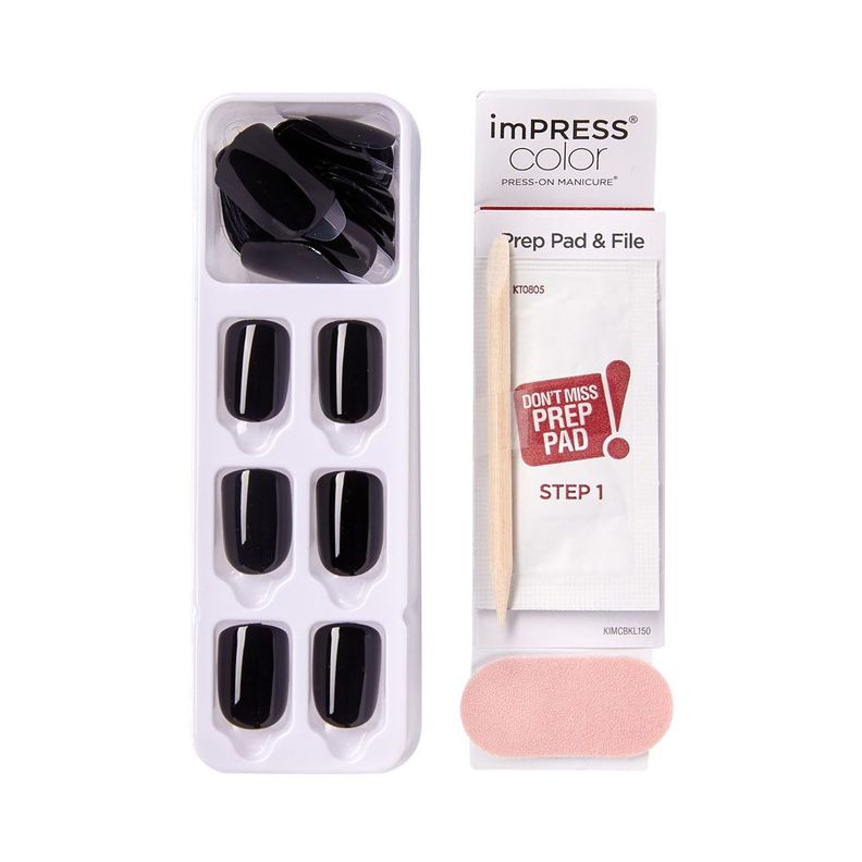 Uñas Impress Color All Black-4