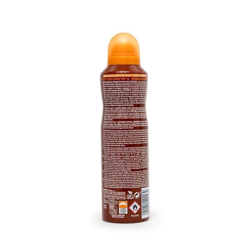 Aceite Corporal Bronceador en Bruma SPF15 200 ml-1
