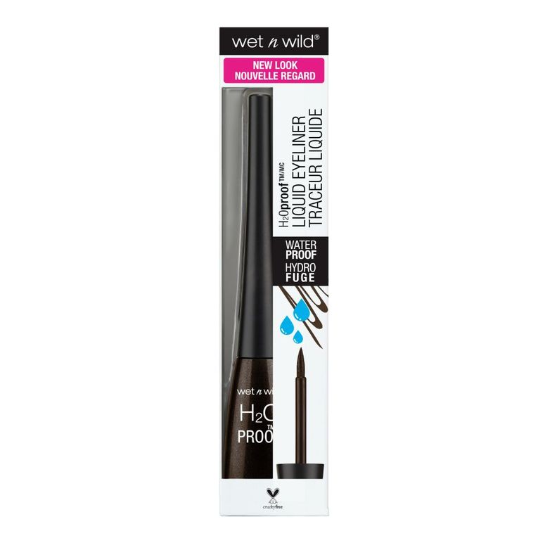 Delineador De Ojos Líquido Waterproof Café Oscuro-2