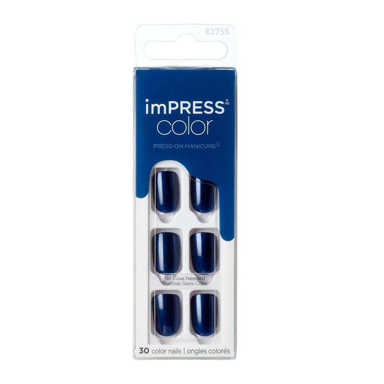 Uñas Impress Color Never Too Navy-1