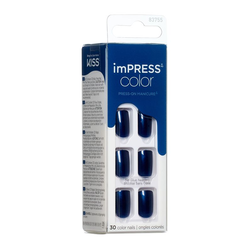 Uñas Impress Color Never Too Navy-2