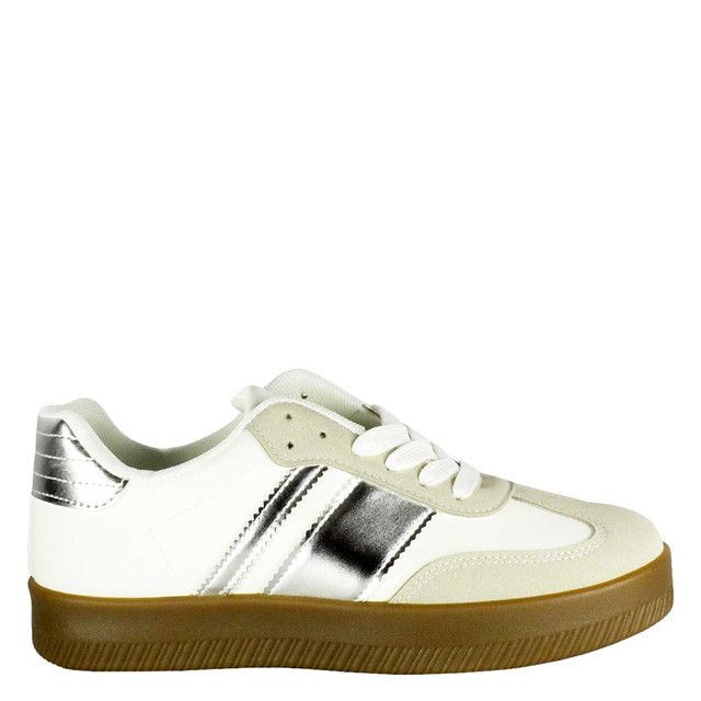 Zapatilla Santa Fe Plateada Takones-0