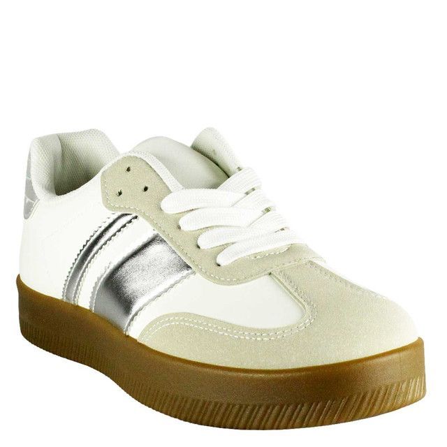 Zapatilla Santa Fe Plateada Takones-1