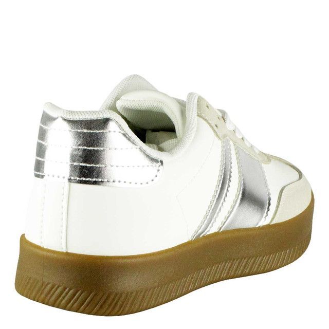 Zapatilla Santa Fe Plateada Takones-3