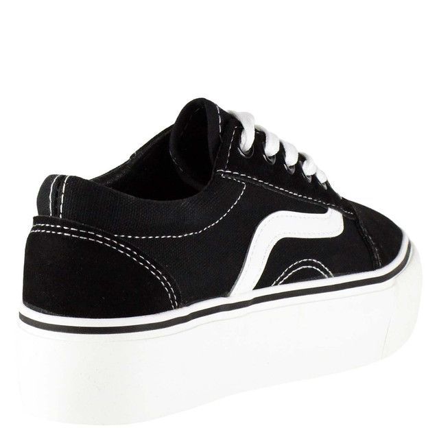 Zapatilla Arizona Blanco/Negro Takones-3
