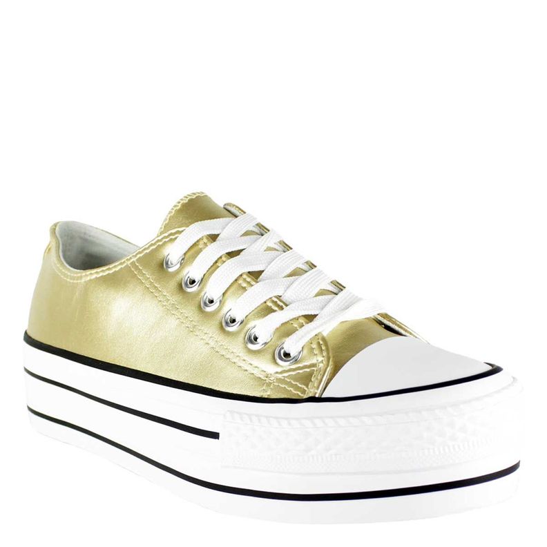 Zapatilla Atenas Dorada Ecocuero Takones-1