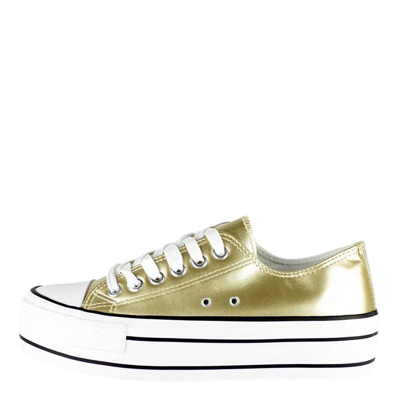 Zapatilla Atenas Dorada Ecocuero Takones-2