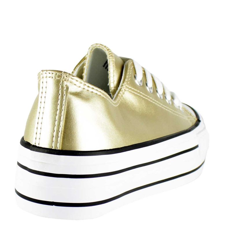 Zapatilla Atenas Dorada Ecocuero Takones-3