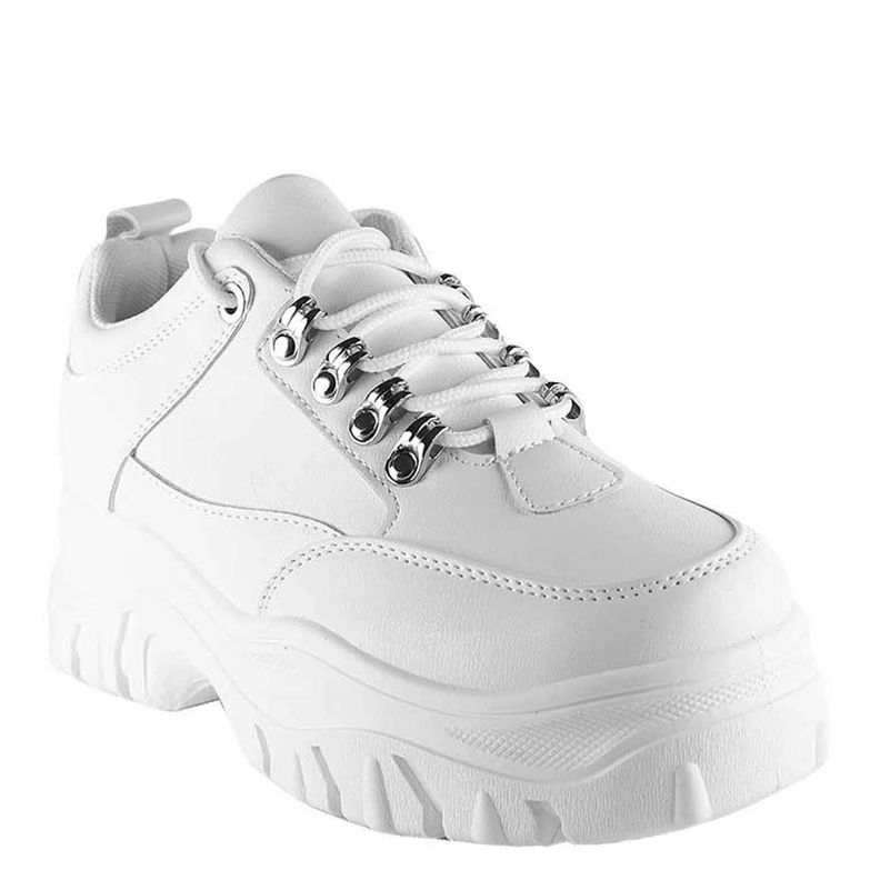Zapatilla Filipa Blanca Ecocuero Takones-1