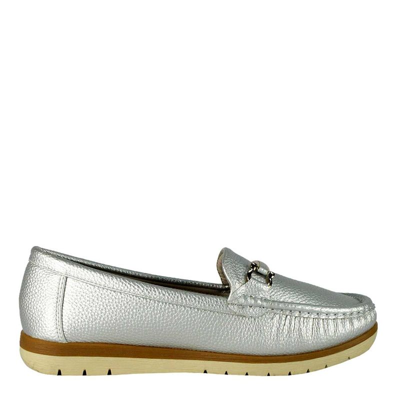 Mocasín Lorenzo Plateado Takones-0