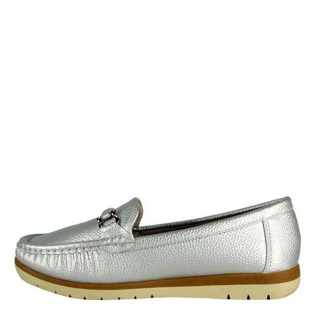 Mocasín Lorenzo Plateado Takones-2
