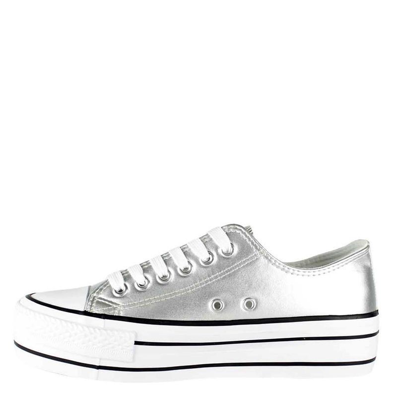 Zapatilla Atenas Plateada Takones-2