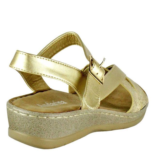 Sandalia Gracia Dorada Takones-3