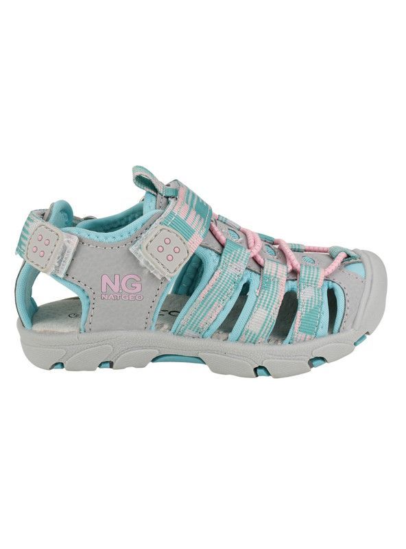 Sandalia Nat Geo Kids Outdoor Turquesa-0